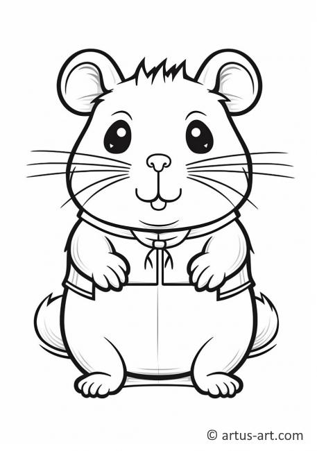 Barvící stránka s myši Gerbil pro děti
